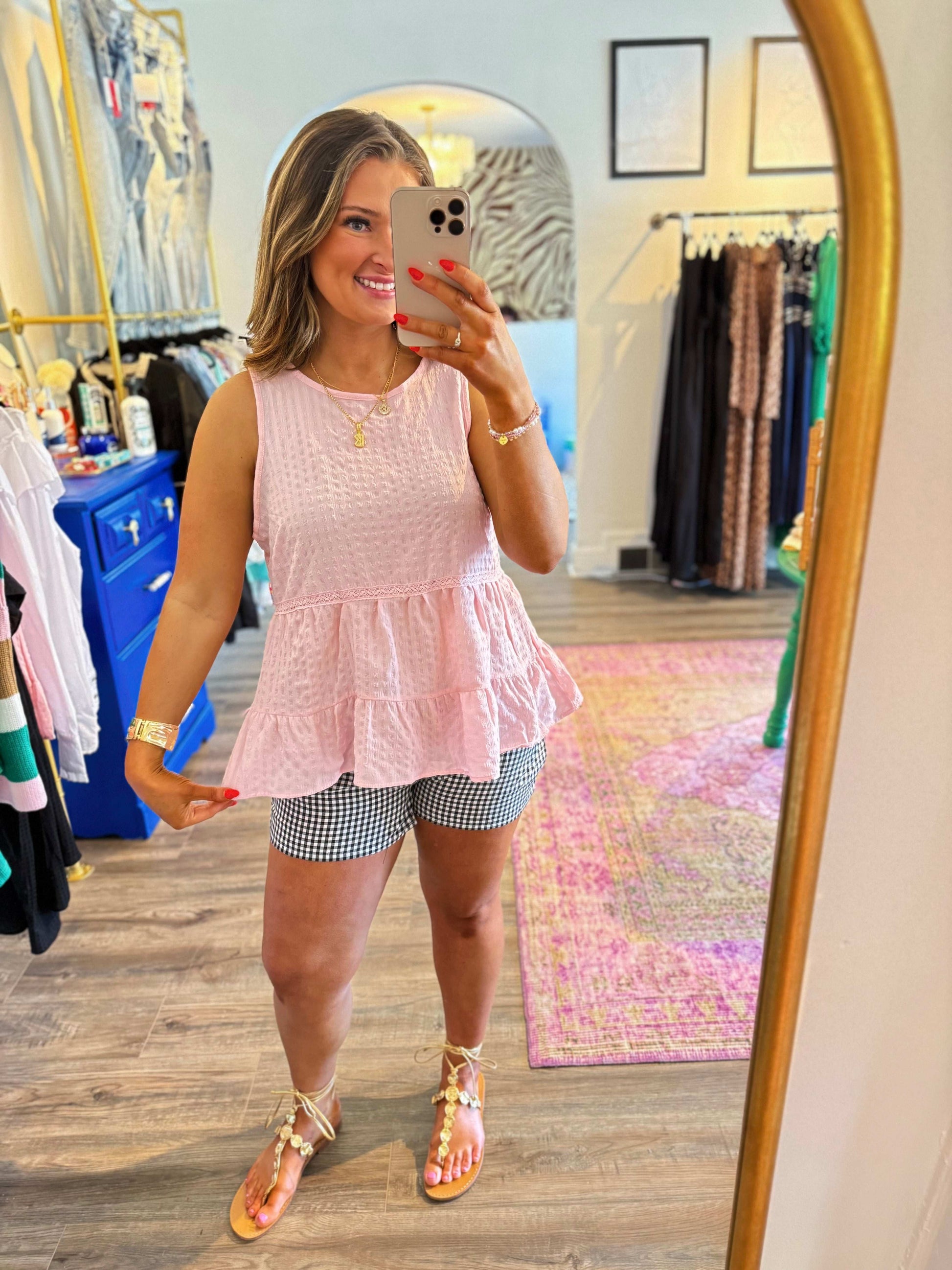 Tripp Tank Pink - White Flamingo