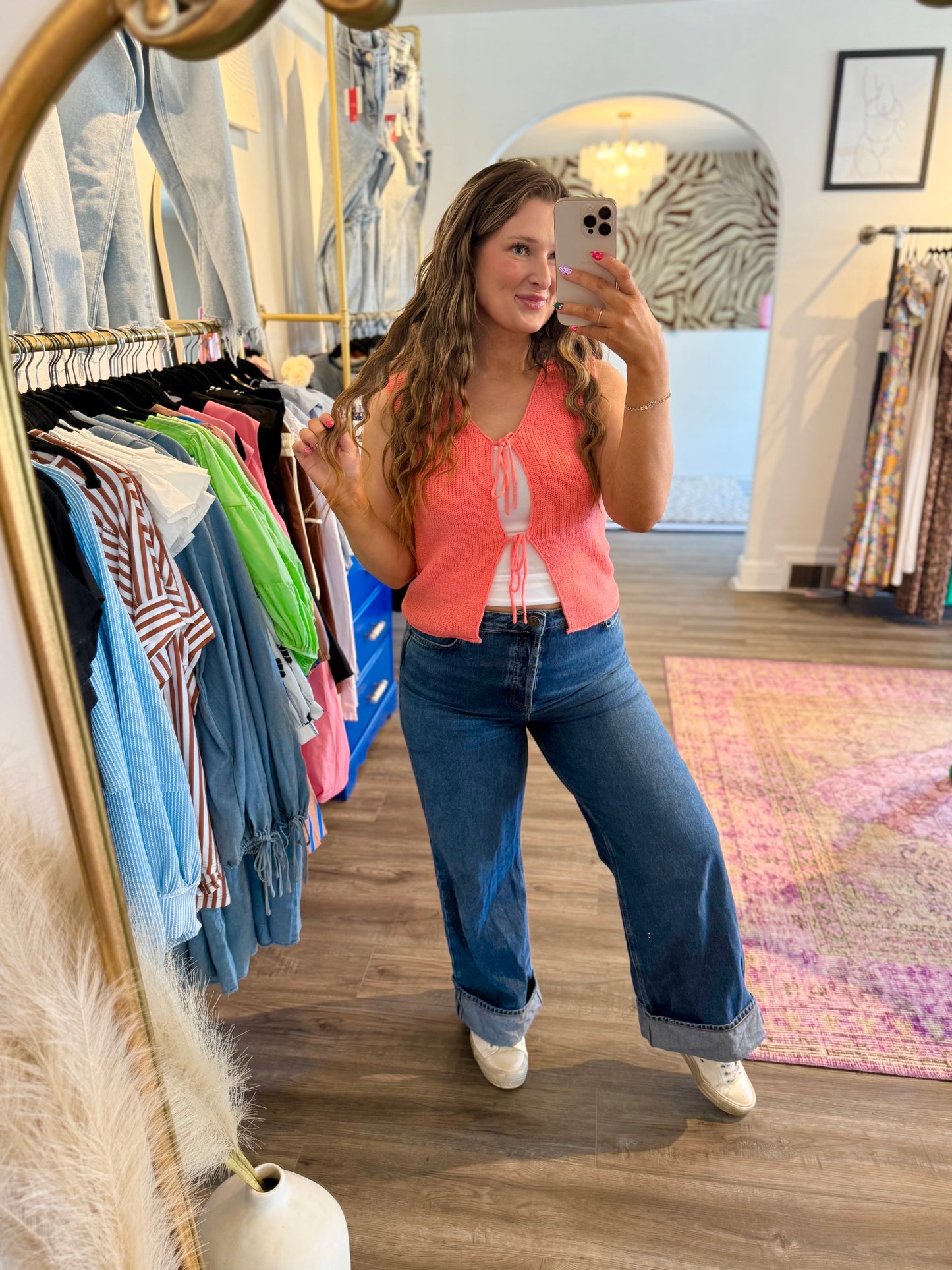Avery Top Red - White Flamingo