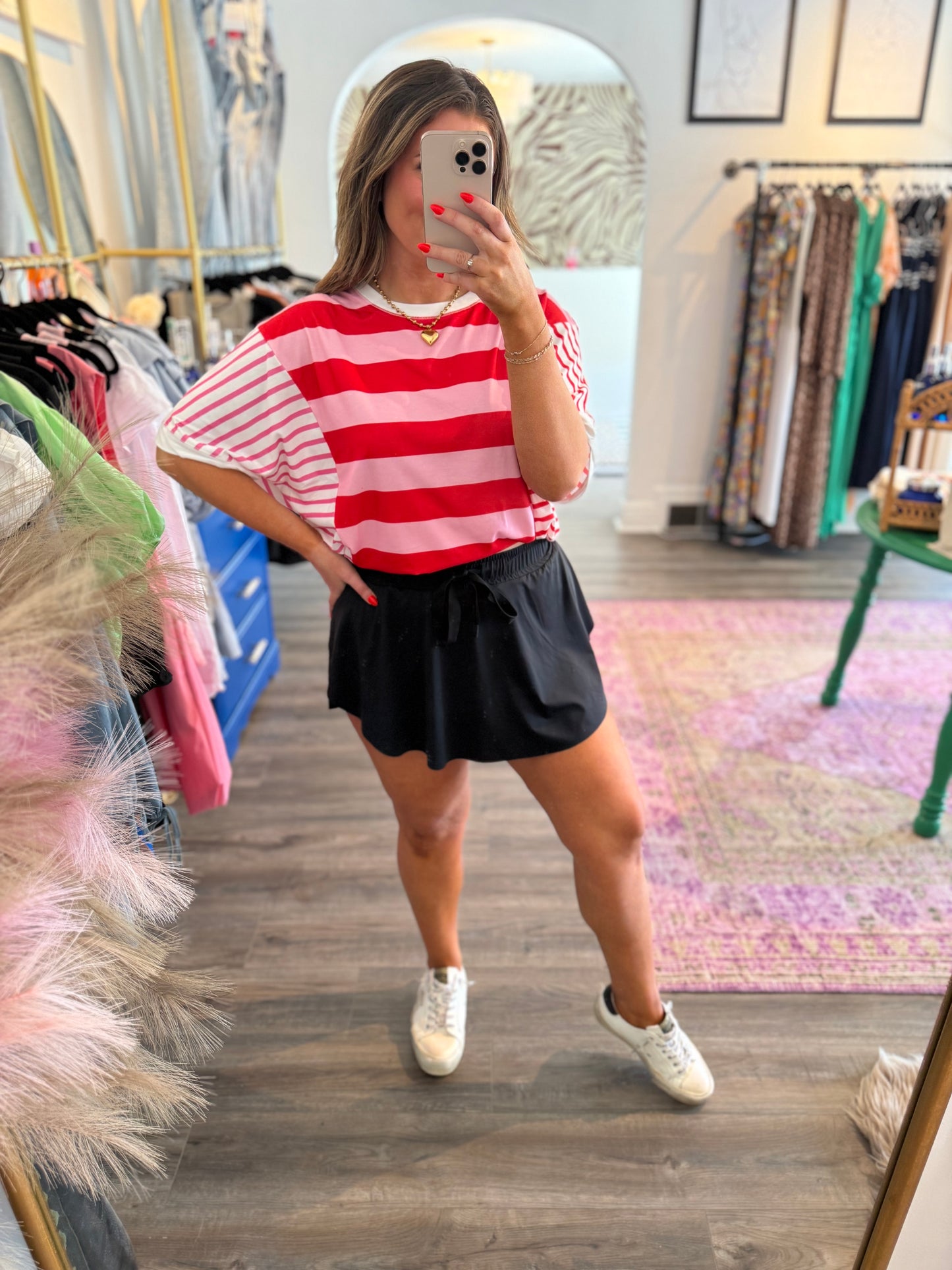 Shayla Top - White Flamingo