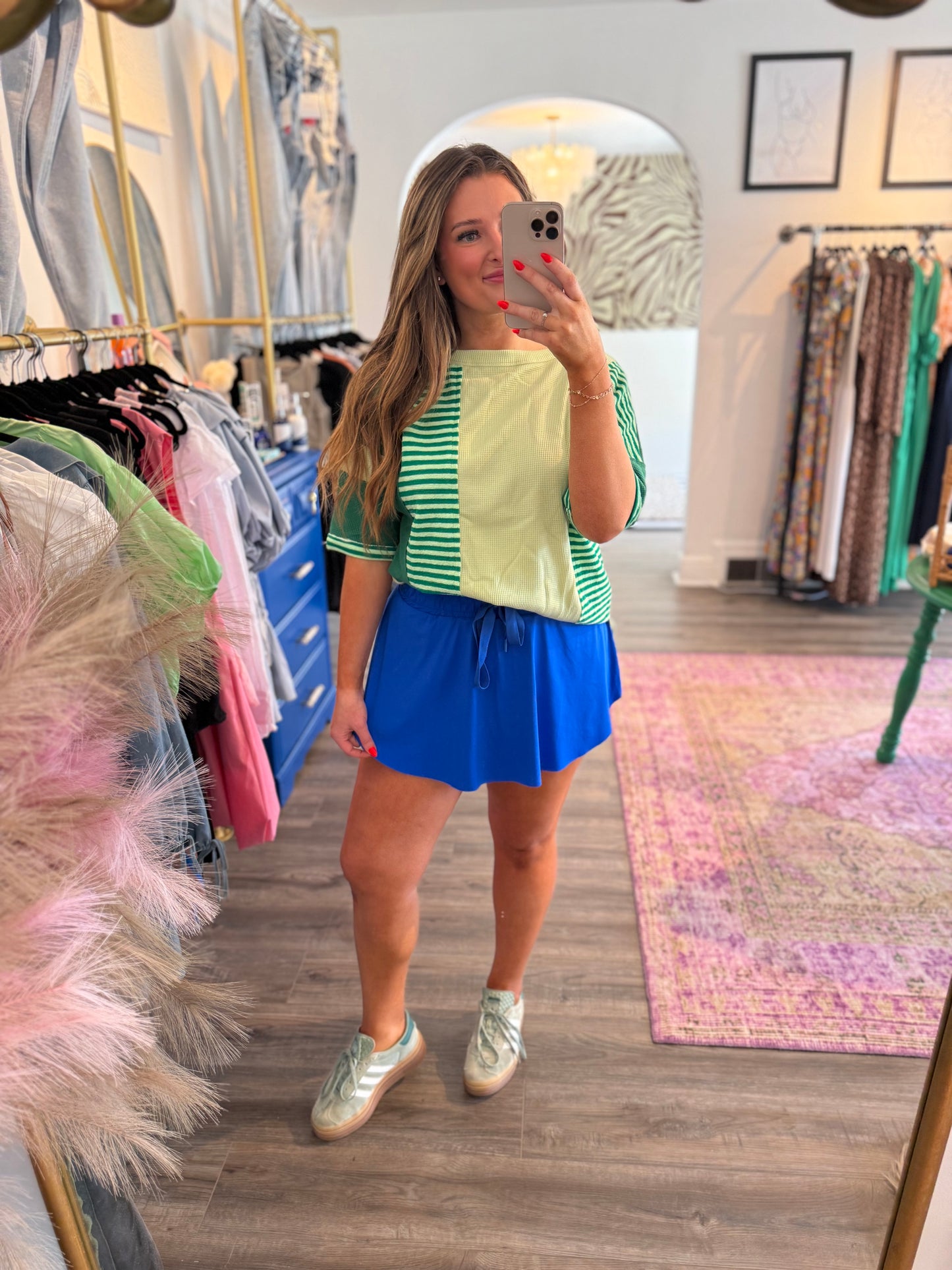 Malone Skort Blue - White Flamingo