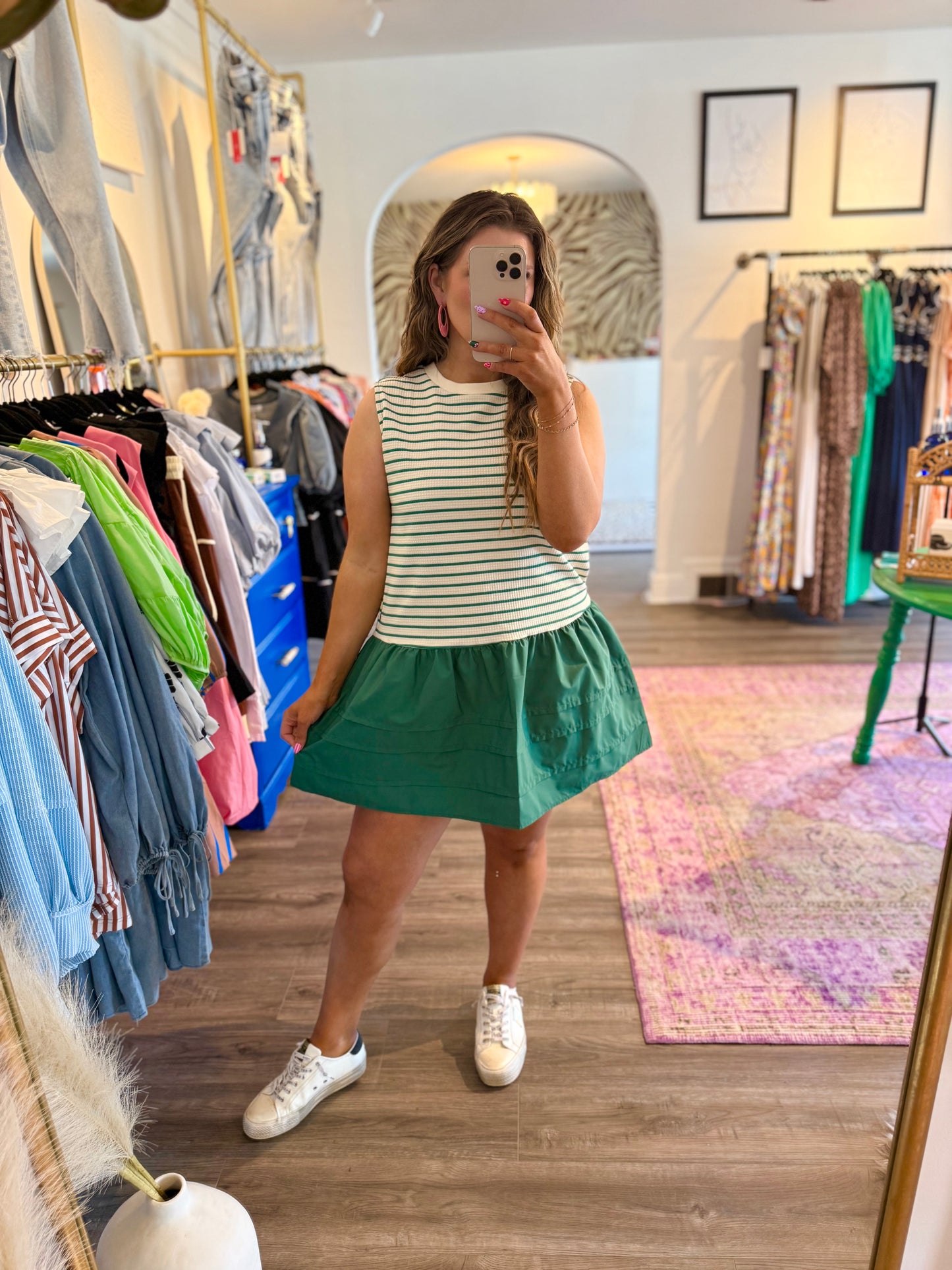 Patrick Dress - White Flamingo