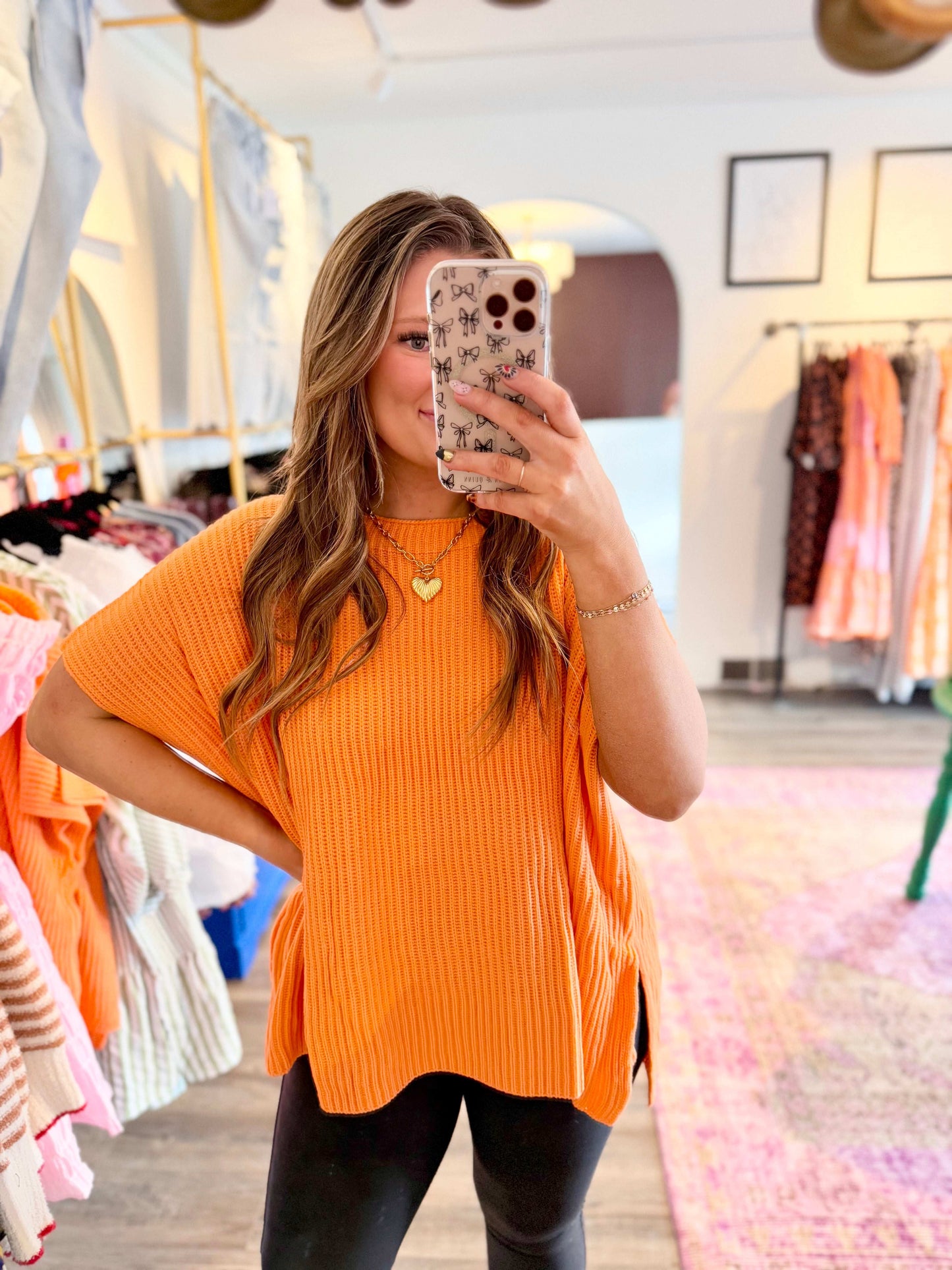 Sophia Top Orange - White Flamingo