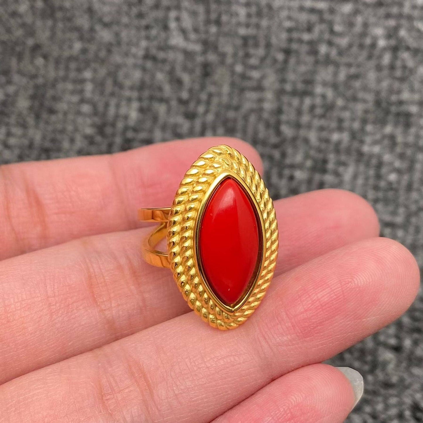 Coraline Ring - White Flamingo