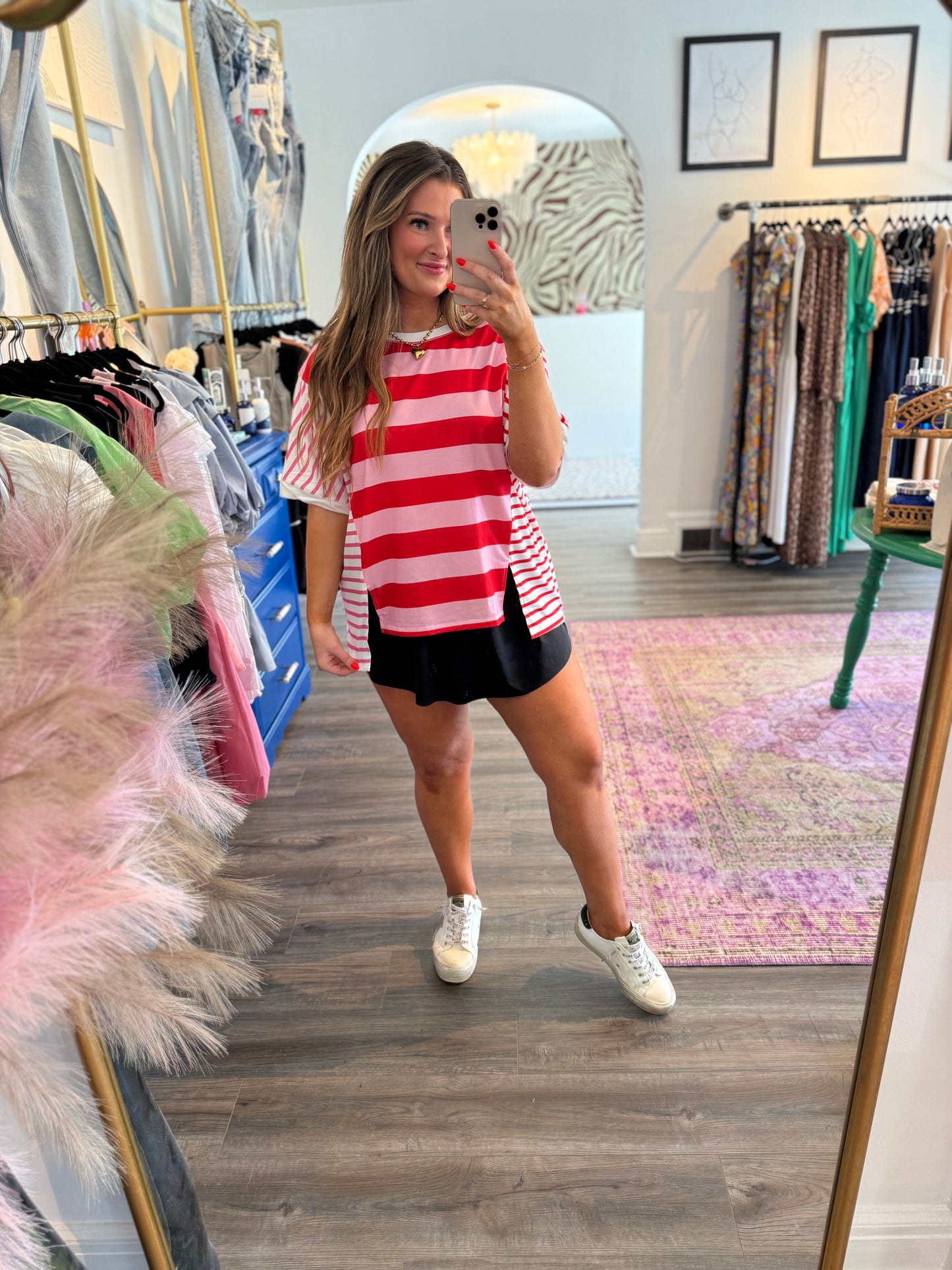 Shayla Top - White Flamingo