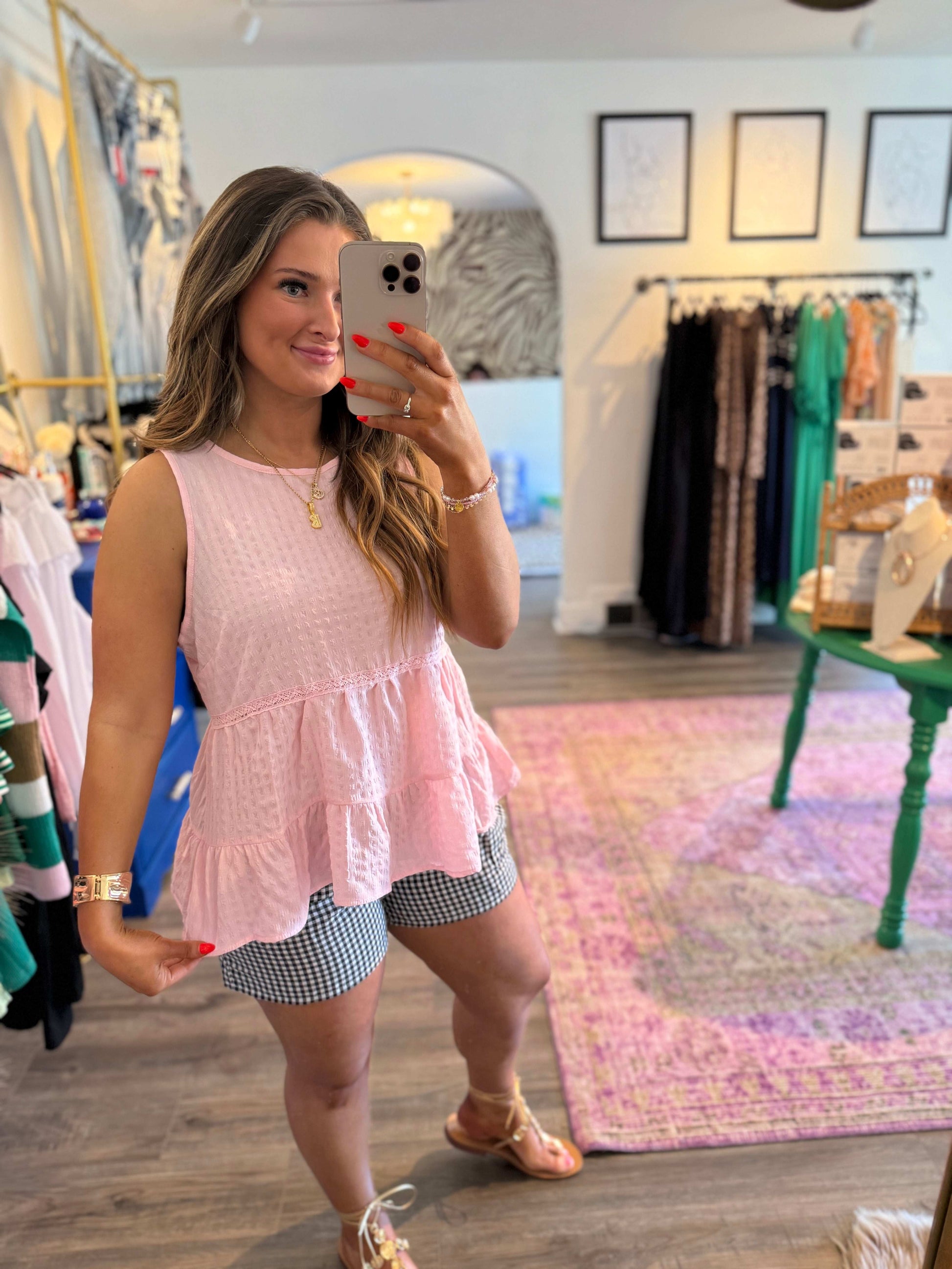 Tripp Tank Pink - White Flamingo