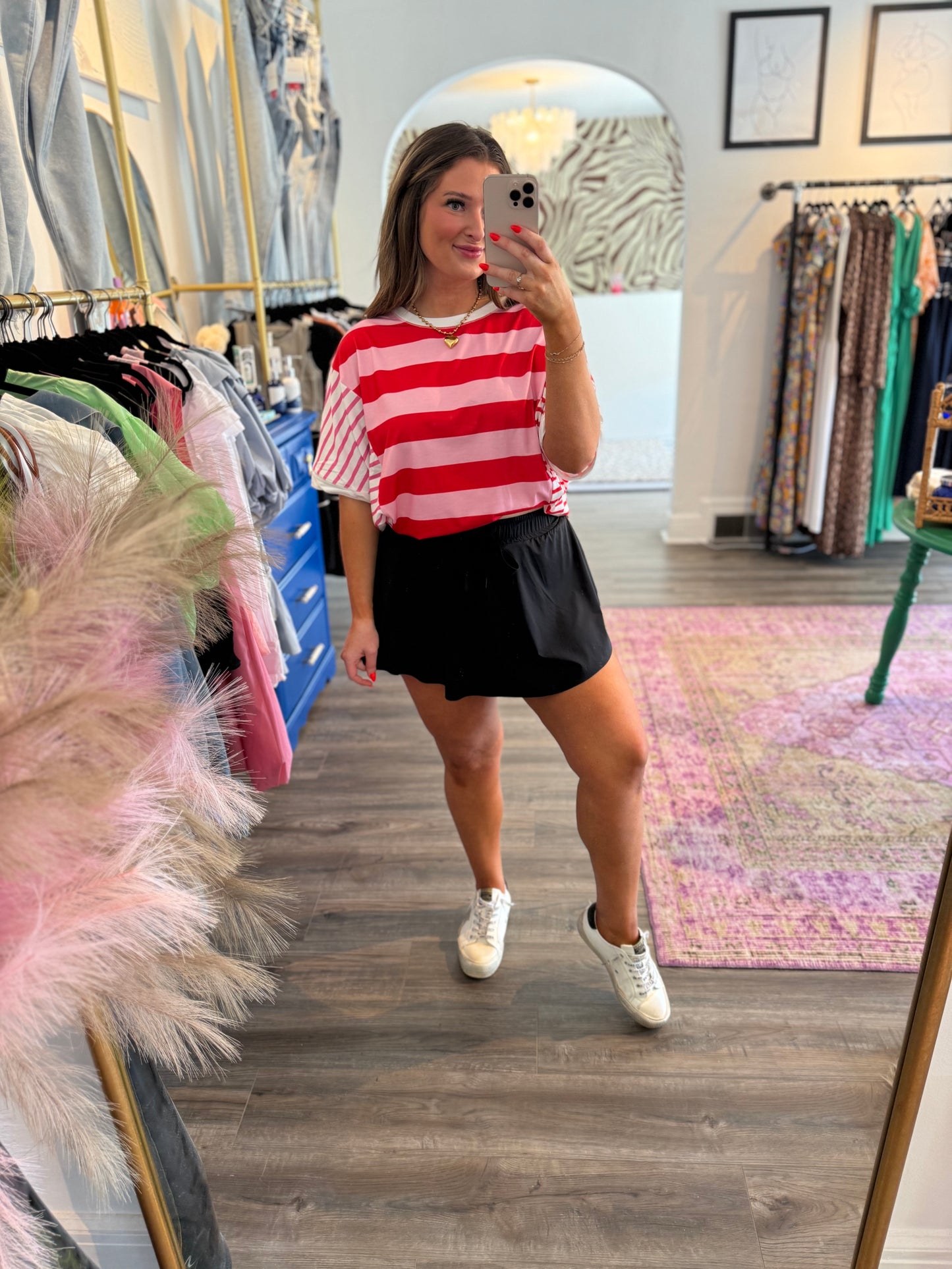 Malone Skort Black - White Flamingo