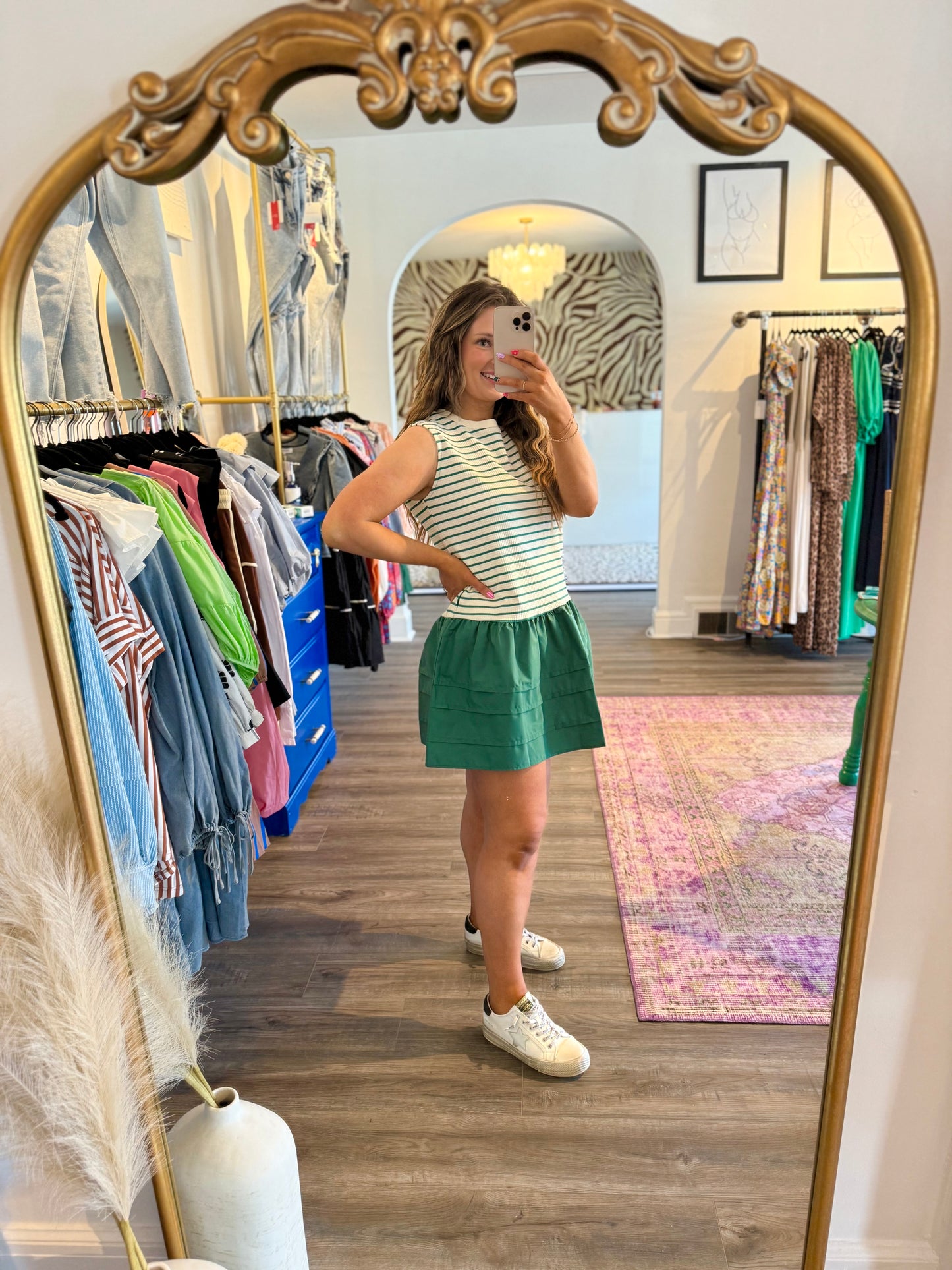 Patrick Dress - White Flamingo