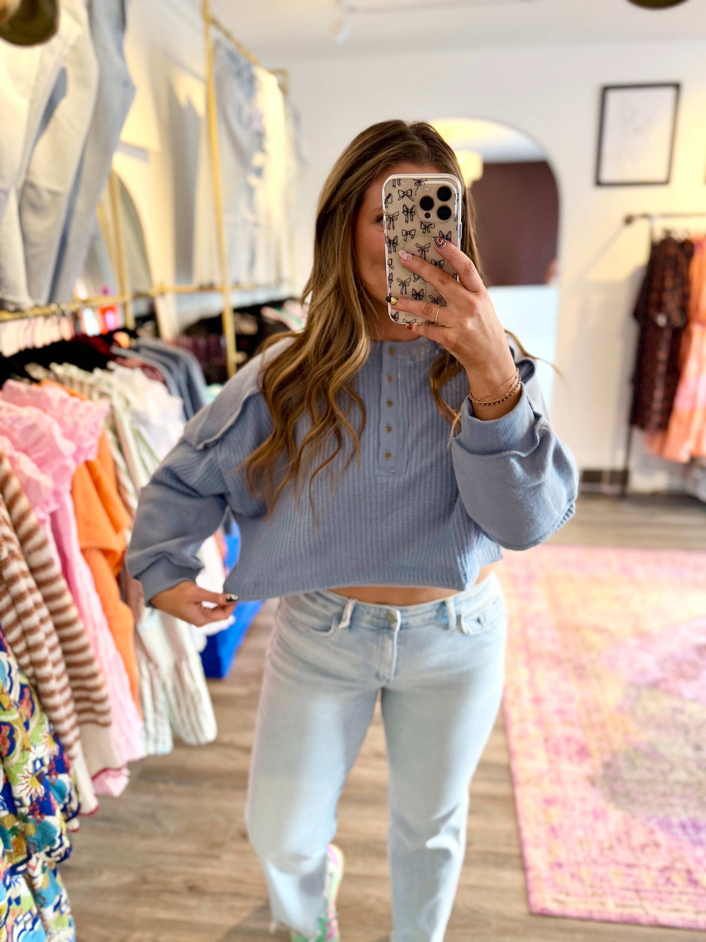 Vivienne Pullover - White Flamingo