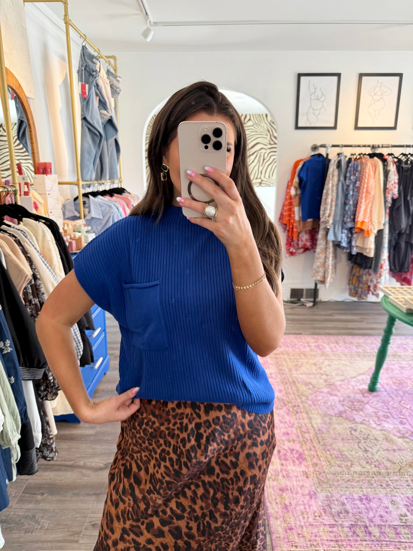 Ginny Top Blue
