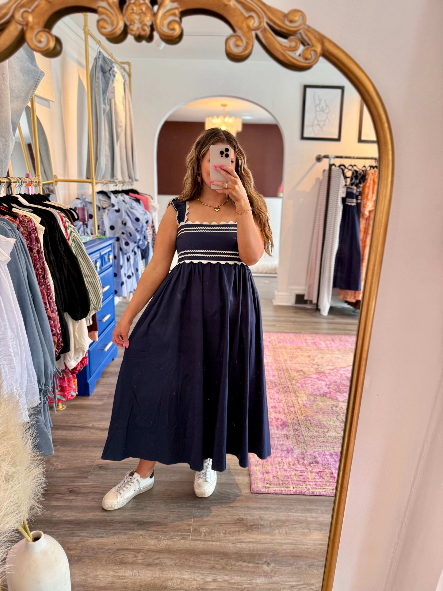 Freda Dress - White Flamingo