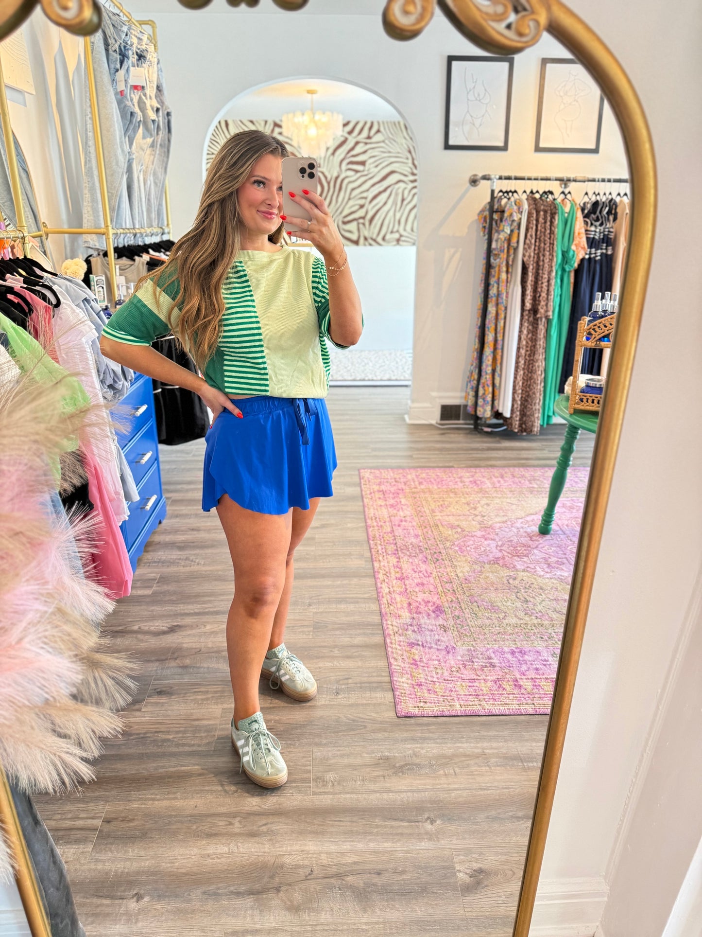 Malone Skort Blue - White Flamingo