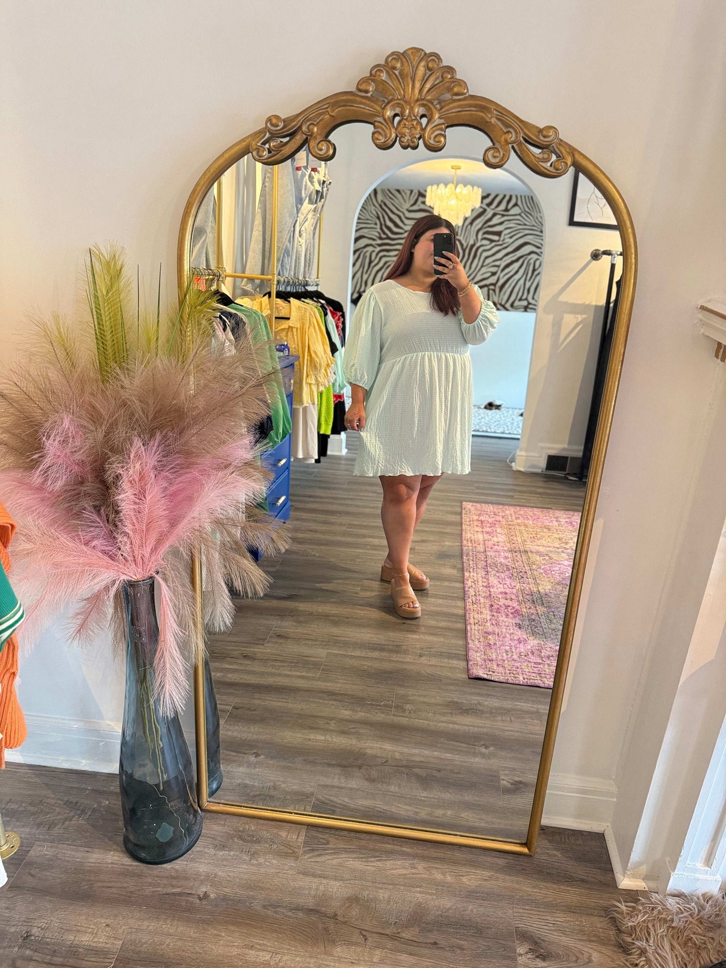 Sweet Blueberry Dress Blue - White Flamingo
