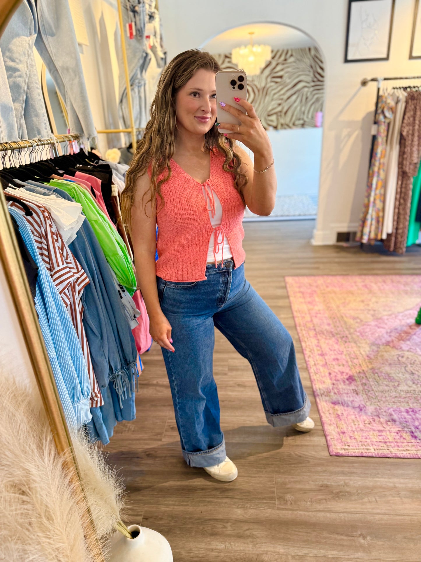 Avery Top Red - White Flamingo