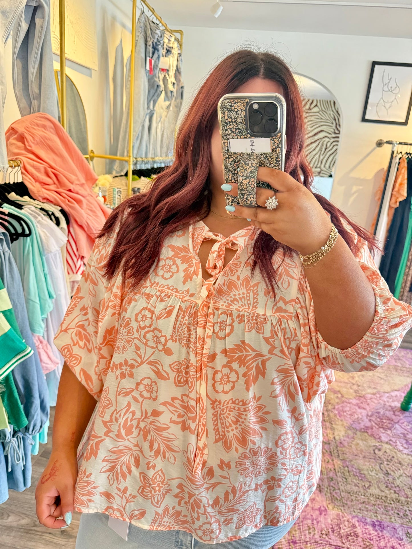 Lonie Top - White Flamingo