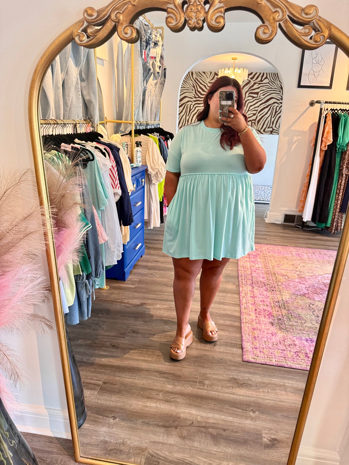 Dani Dress - White Flamingo