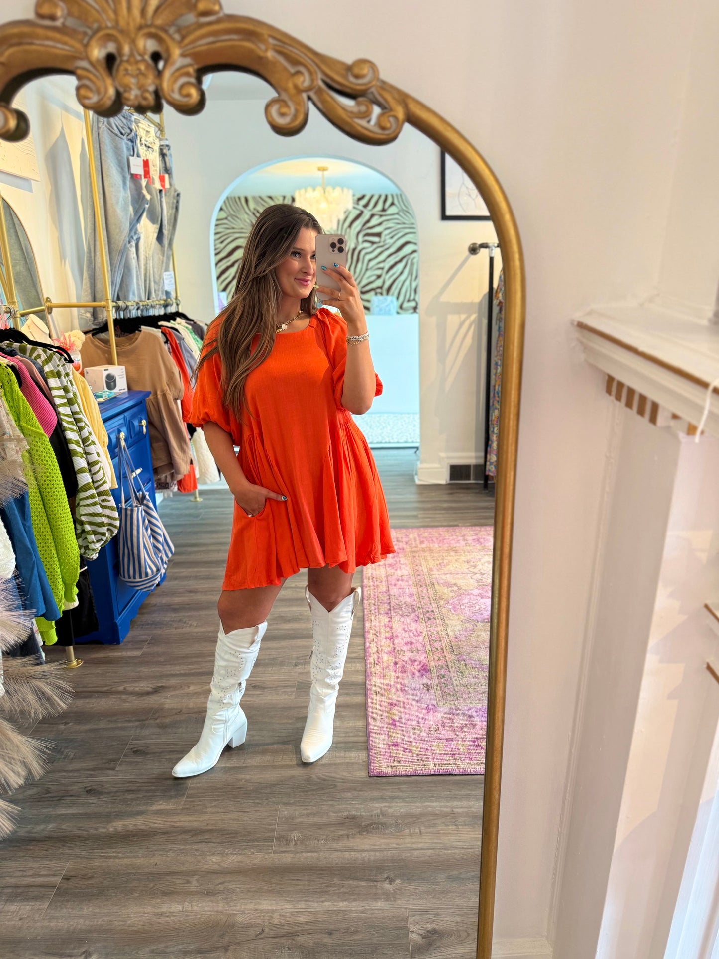 Orange Bellini Dress