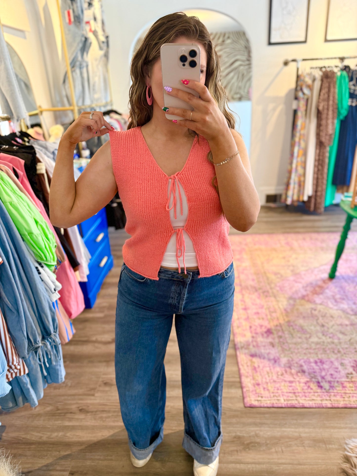 Avery Top Red - White Flamingo
