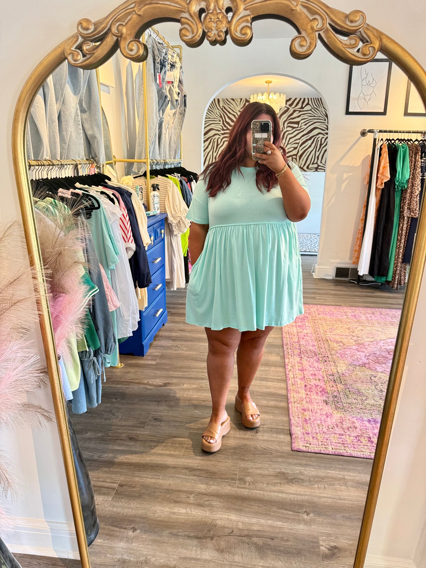 Dani Dress - White Flamingo