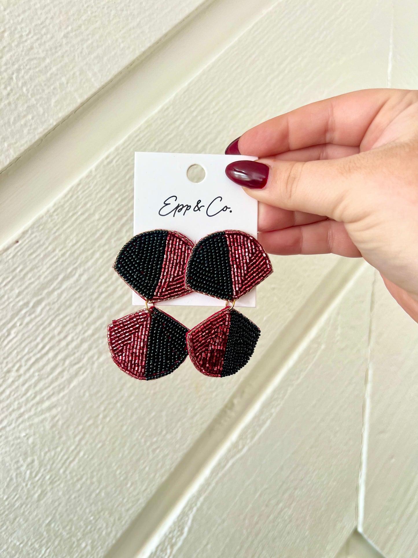 Carolina Earrings - White Flamingo