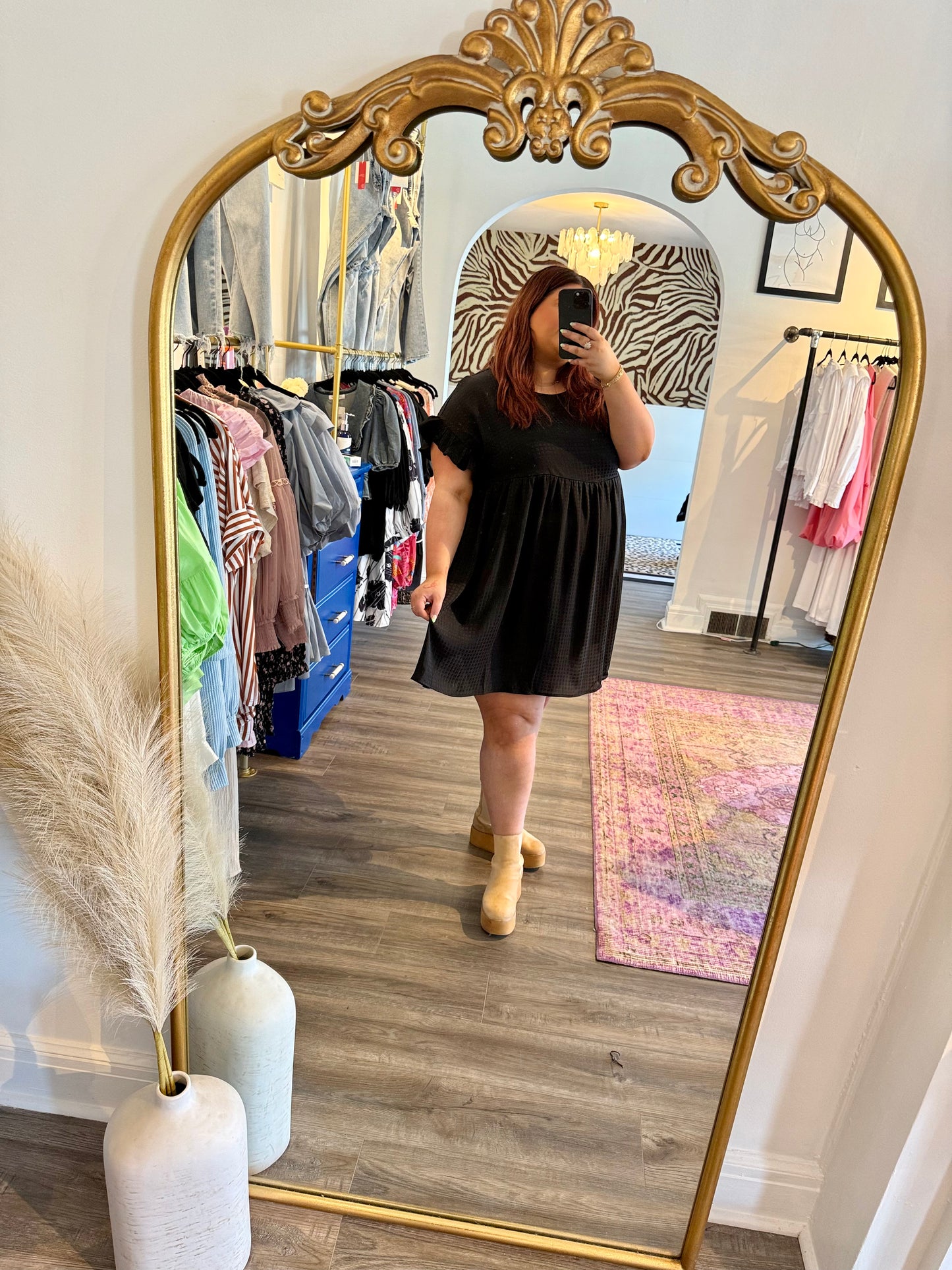Cece Dress - White Flamingo