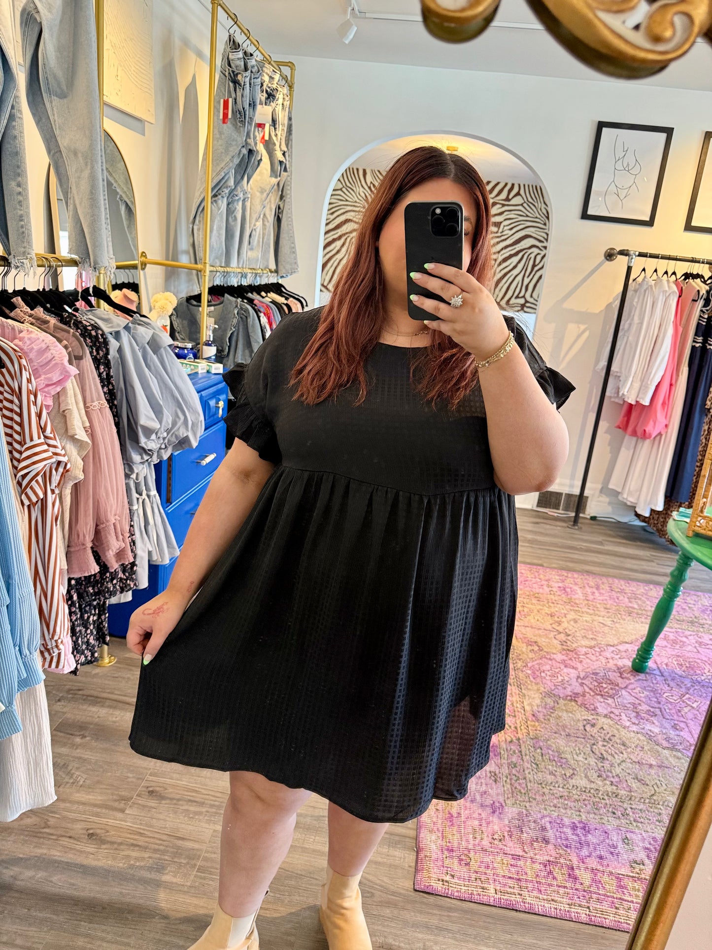 Cece Dress - White Flamingo