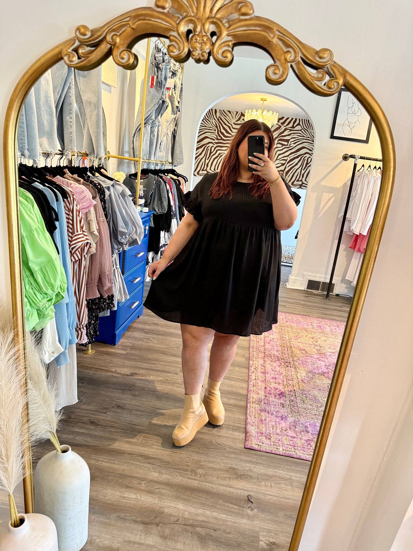 Cece Dress - White Flamingo