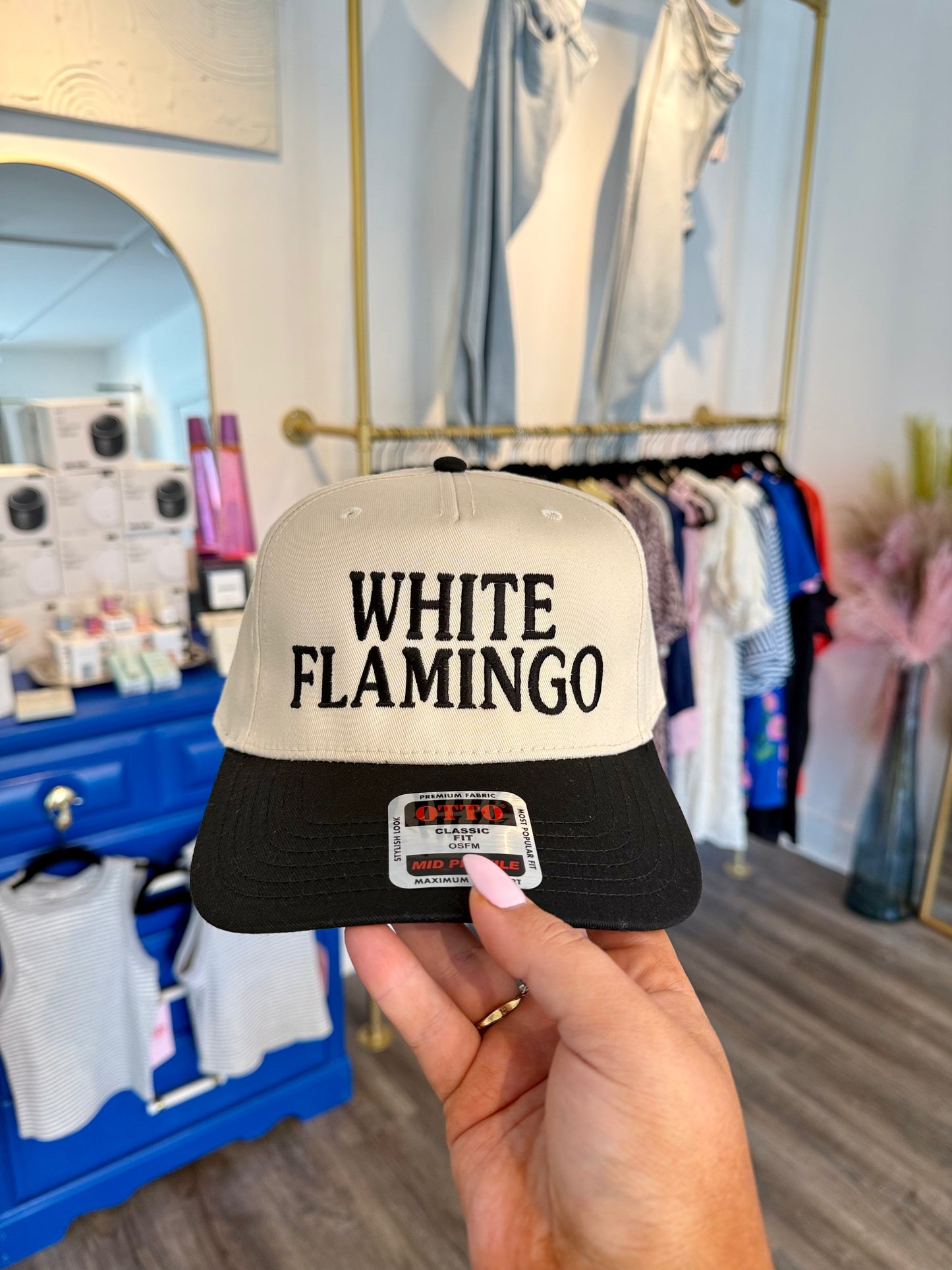 White Flamingo Hat
