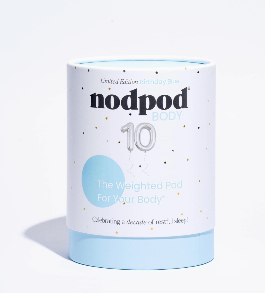 NodPod Body Birthday Blue Limited - White Flamingo