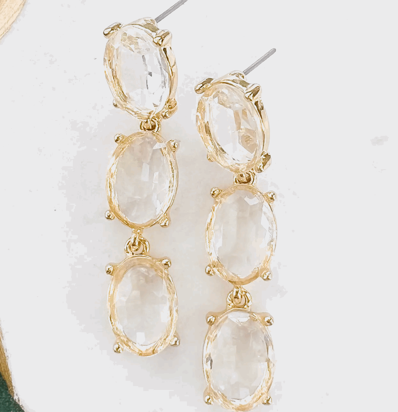 Salty Earrings - White Flamingo