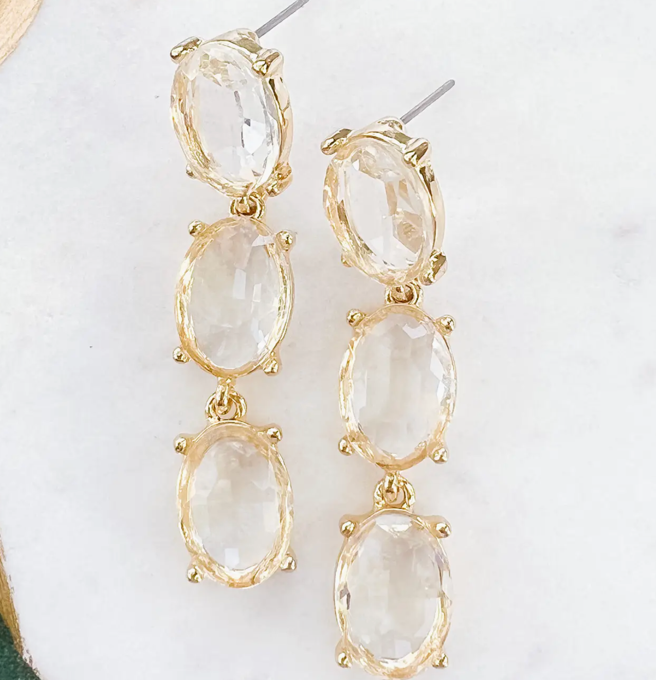 Salty Earrings - White Flamingo