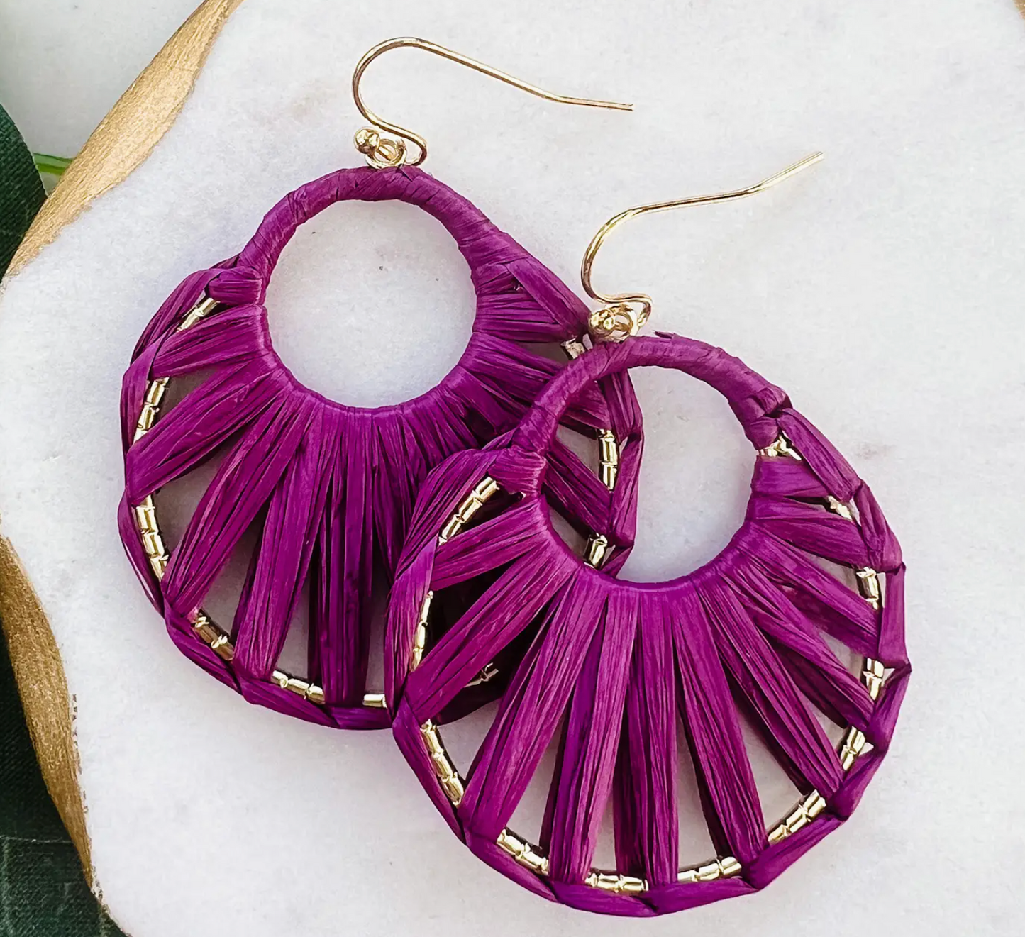 Polly Earrings - White Flamingo