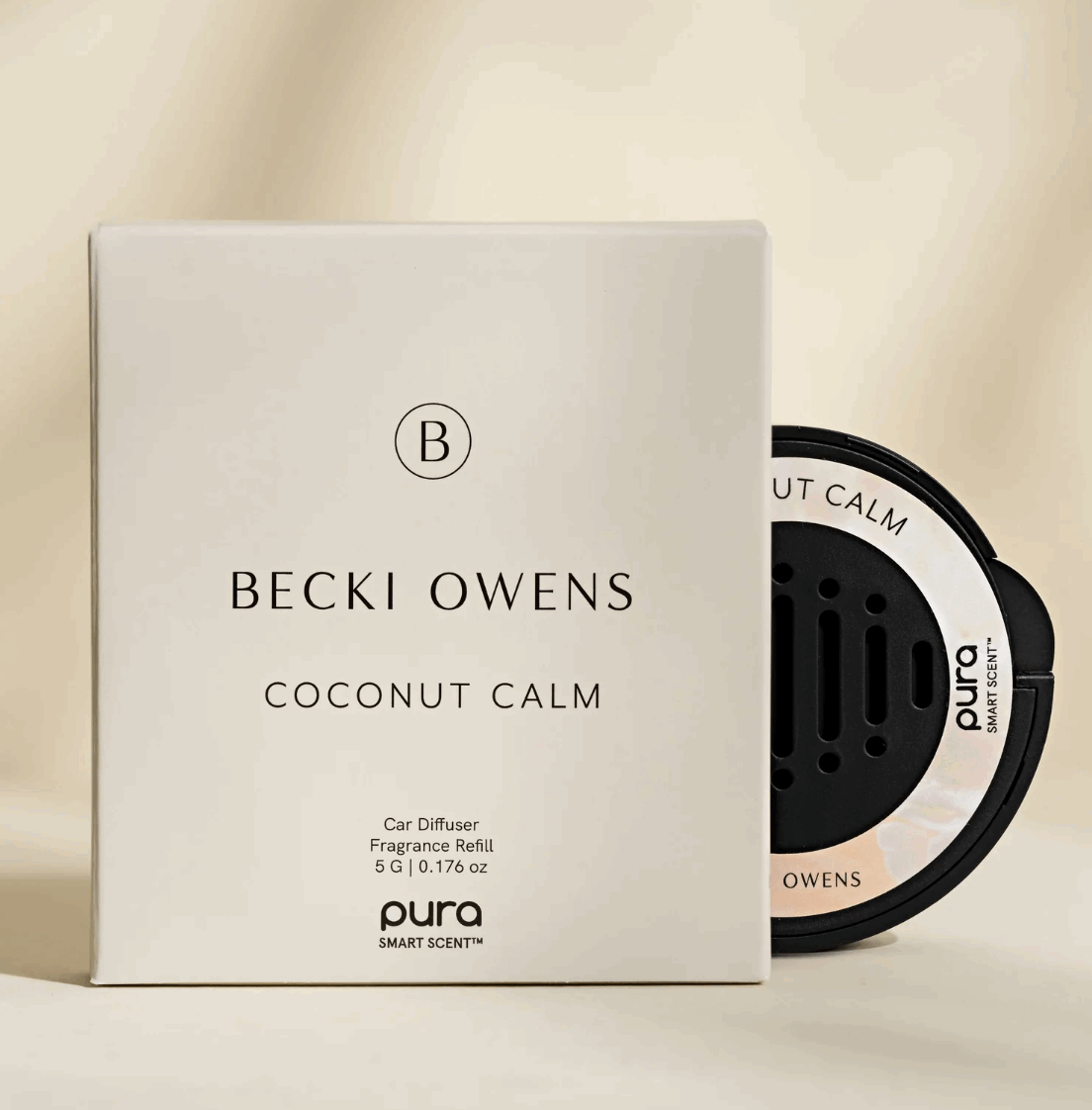 Coconut Calm Car Scent - White Flamingo