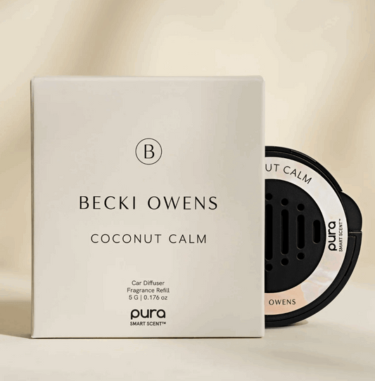 Coconut Calm Car Scent - White Flamingo