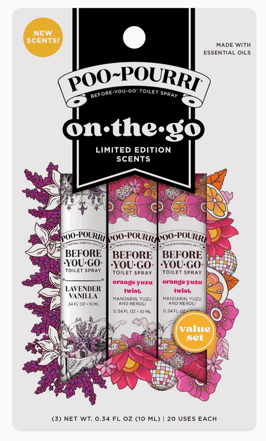 Poo~Pourri On the Go Set Spring 2025 - White Flamingo