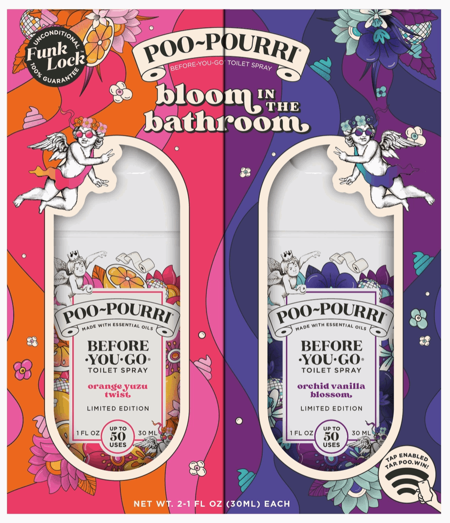 Poo~Pourri Tear & Share Pocket Set Spring 2025 - White Flamingo