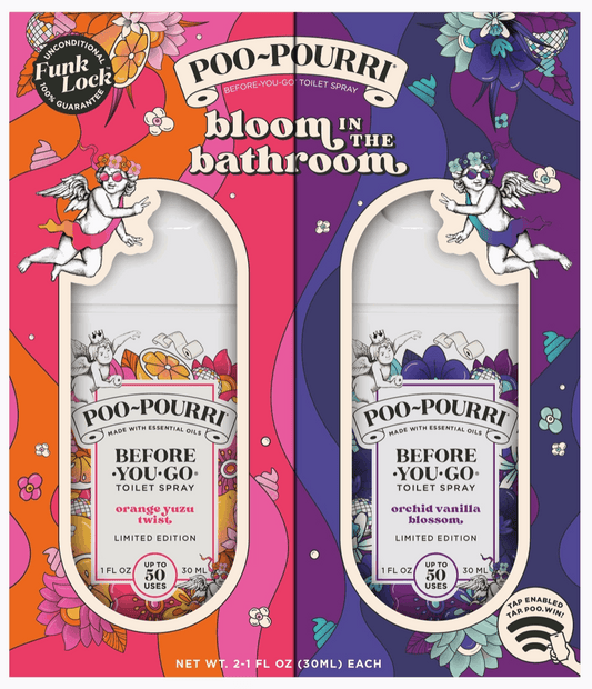 Poo~Pourri Tear & Share Pocket Set Spring 2025 - White Flamingo