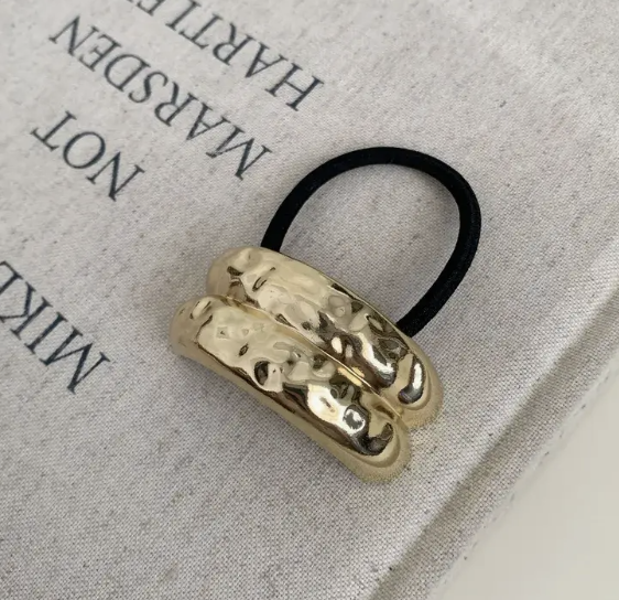 Gold Metal Hair Ties