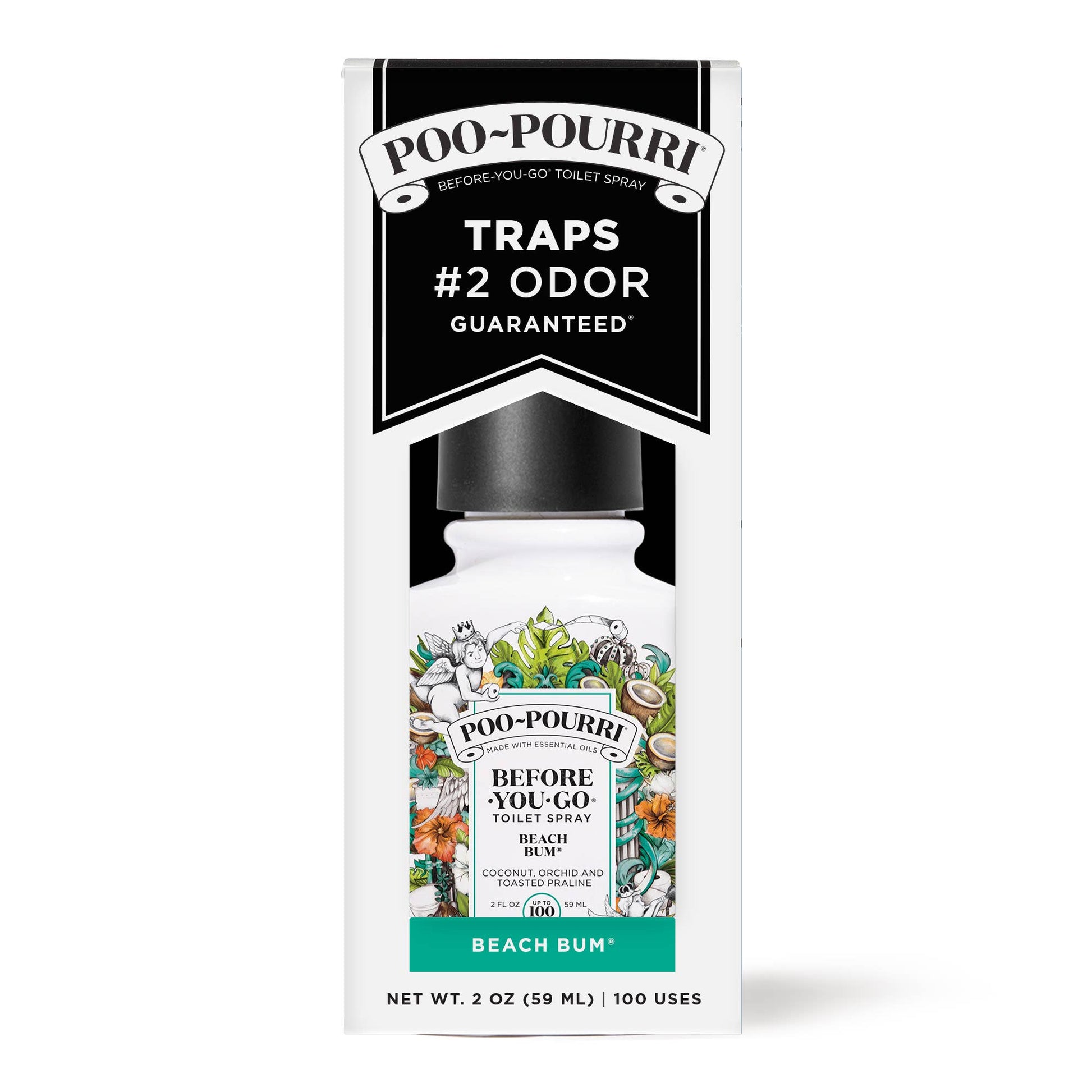 Poo~Pourri Beach Bum - White Flamingo
