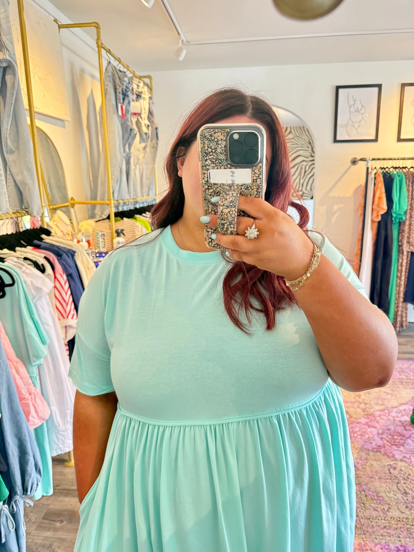Dani Dress - White Flamingo