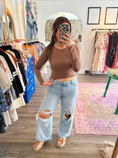 Bev Basic Brown Top