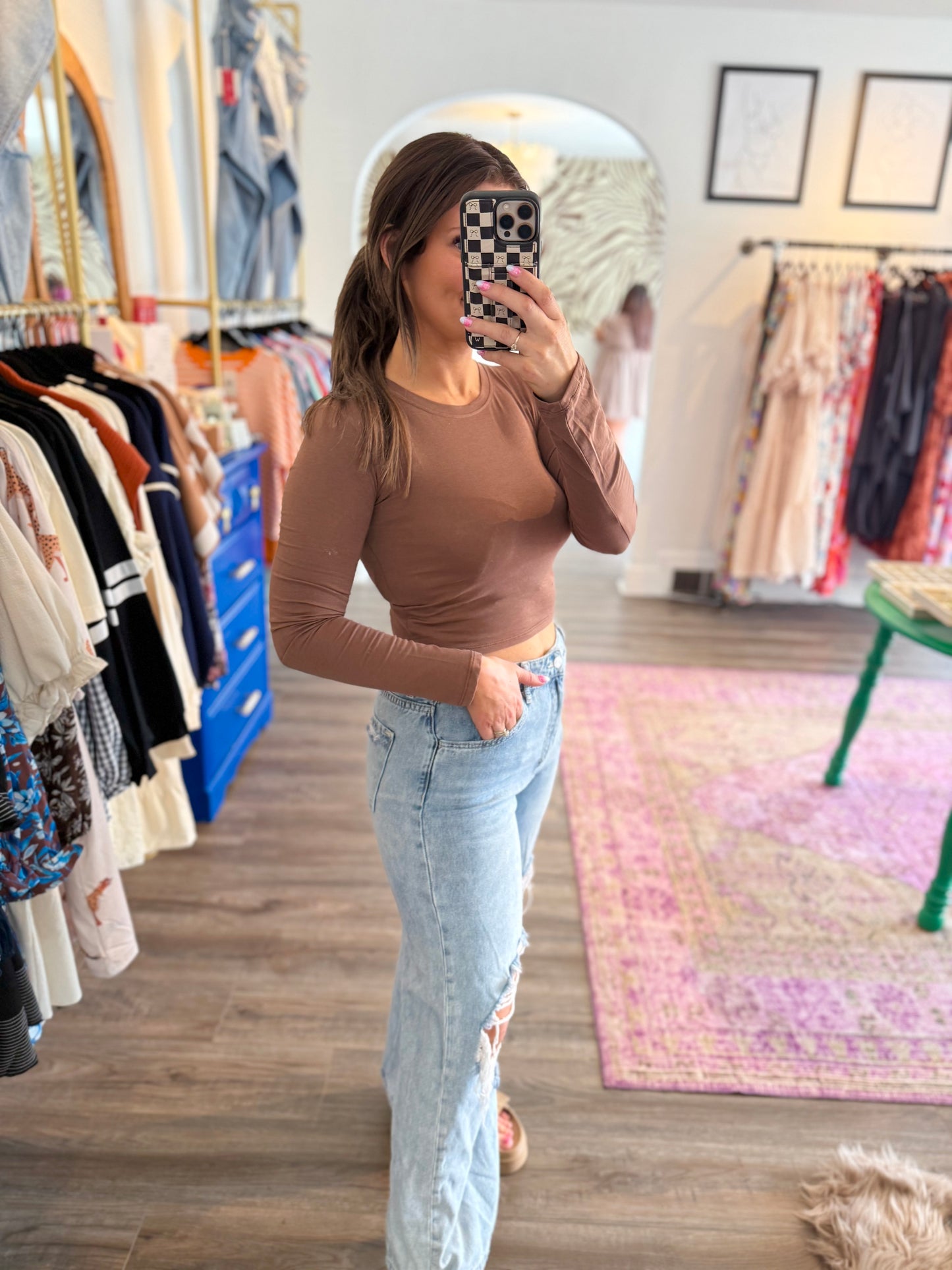 Bev Basic Brown Top