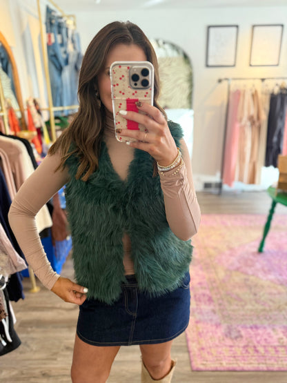 Festive Faux Vest