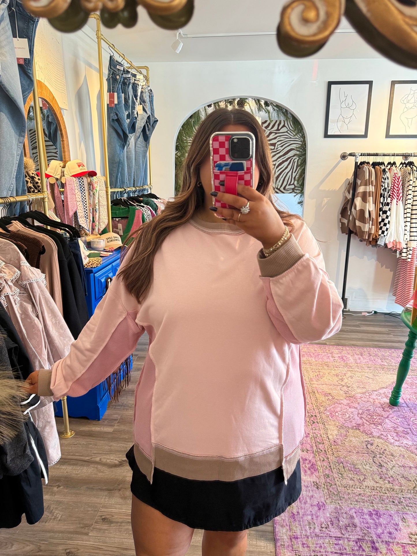 Powder Pink Pullover