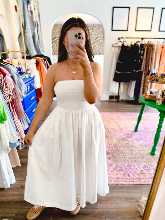 Amore Dress - White Flamingo