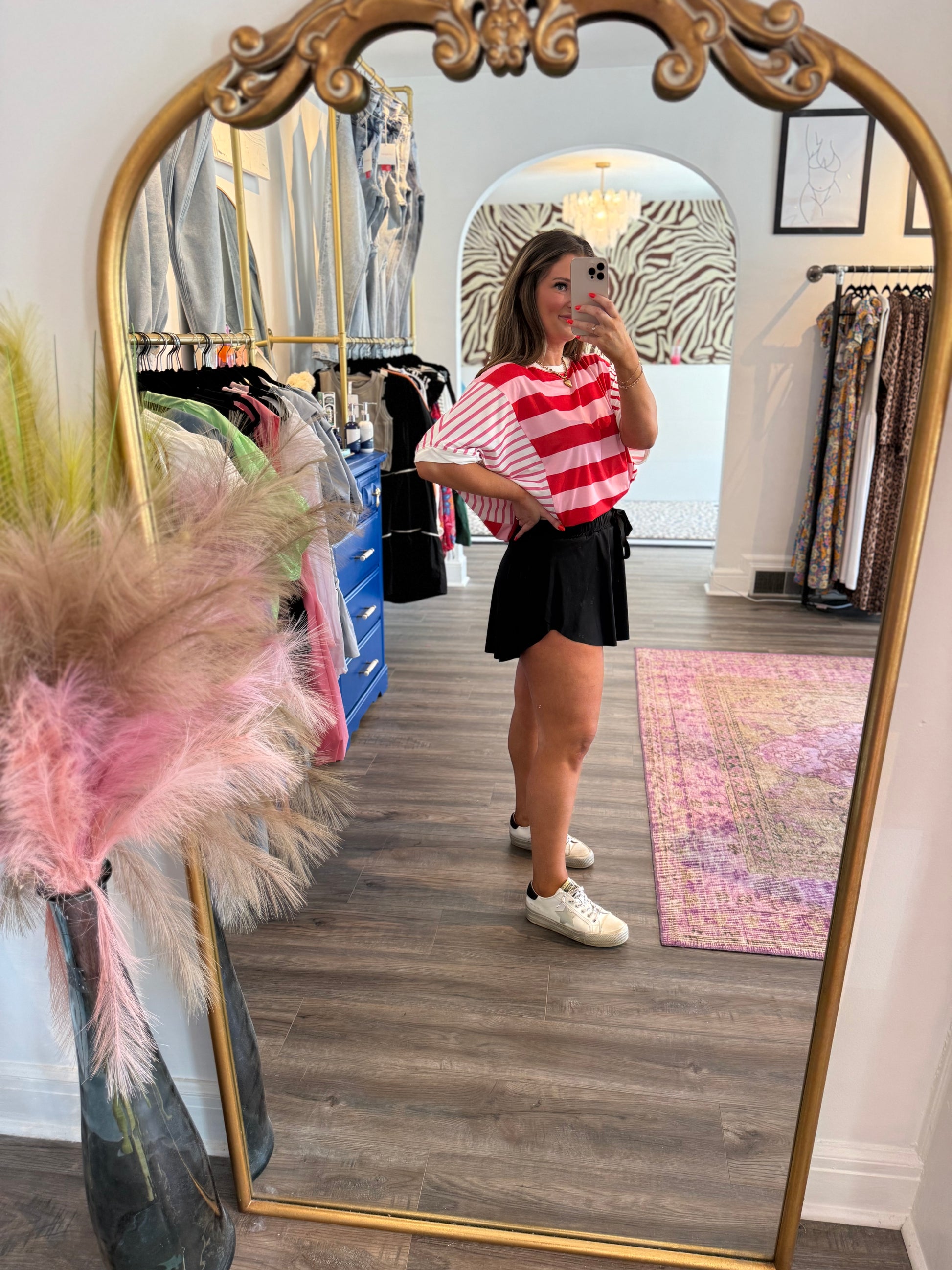 Malone Skort Black - White Flamingo