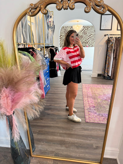Malone Skort Black - White Flamingo
