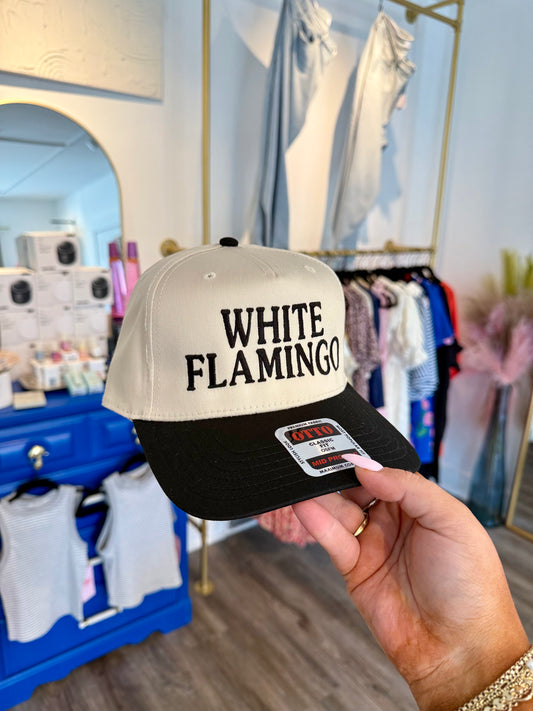 White Flamingo Hat