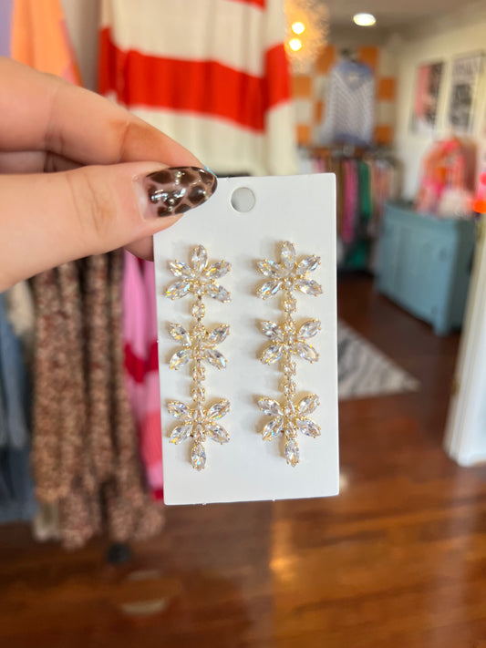 Golden Earrings - White Flamingo