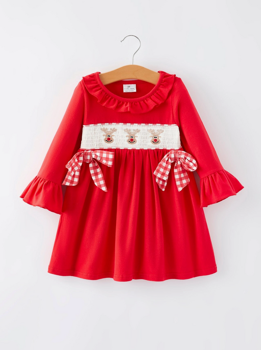 ***PRE ORDER*** GIRLS REINDEER DRESS