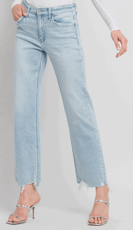 Lucille Jeans - White Flamingo